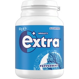 EXTRA Peppermint Sugar Free Chewing Gum Bottle 64g image