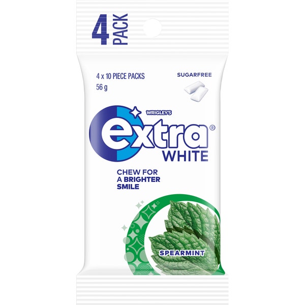 Extra White Spearmint Sugar Free Chewing Gum 56g